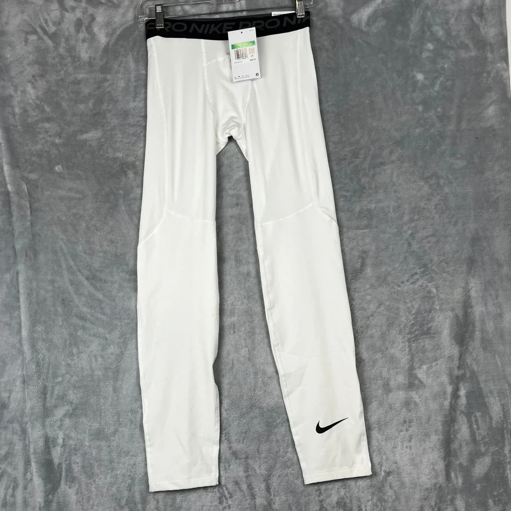 Nike Pro Boys Training Tights White‎ CK4546 100 Size XL